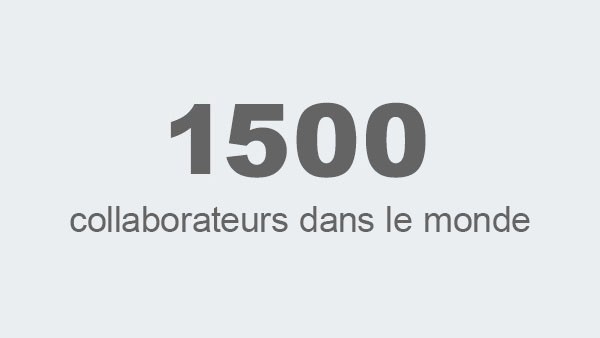 1 500 employés dans le monde