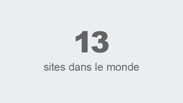 13 agences dans le monde