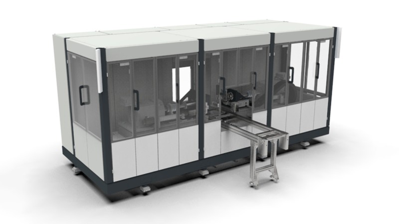 Rendering eines modularen Testsystems (z. B. ZOOX-Projekt)